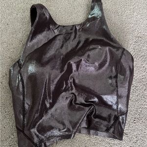 Lululemon align high-nick tank radiate foil print French press shine* size 4